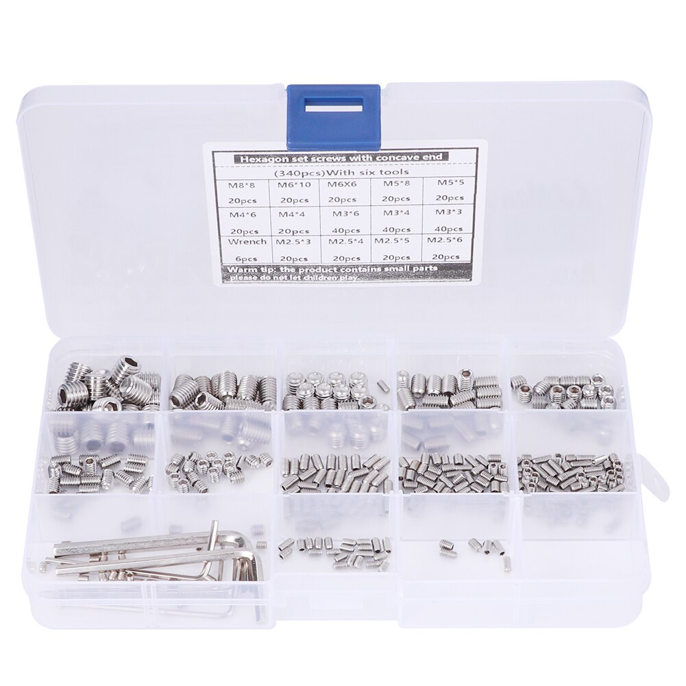 stainless wire sleeve insert stainless steel insert for hardware repair tools 340Pcs Set Screw 304 Stainless Steel End