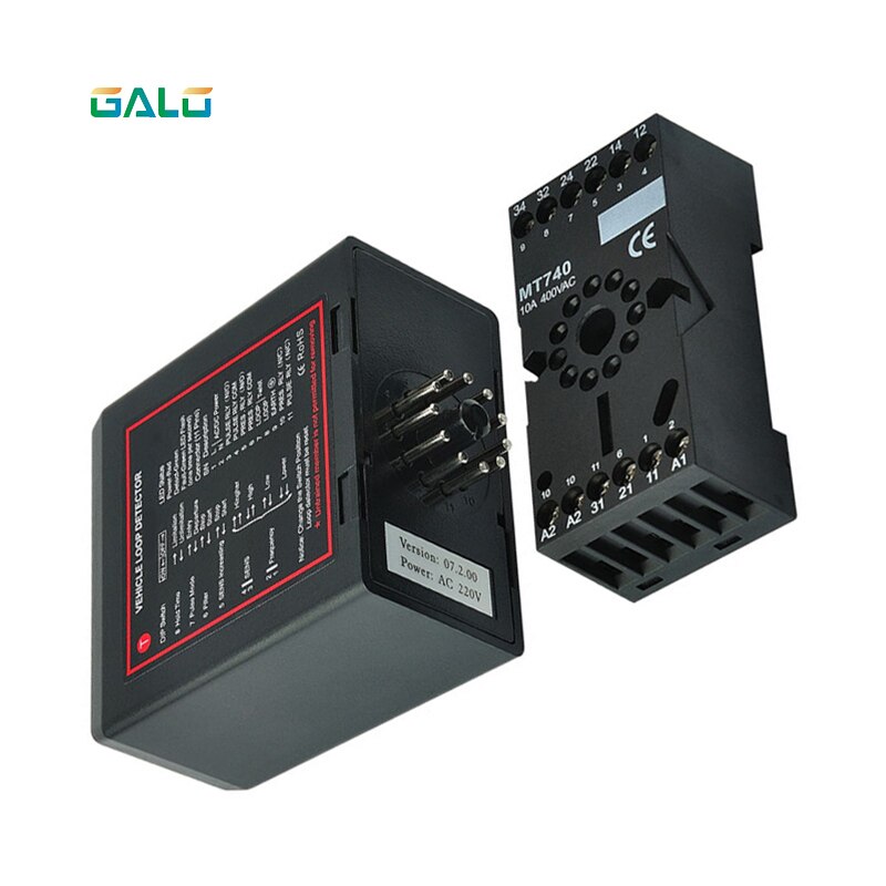 Car Park Barrier Loop Detectors PD132 Inductive Vehicle Loop Detector /Single Loop Sensor For Vehicle Access