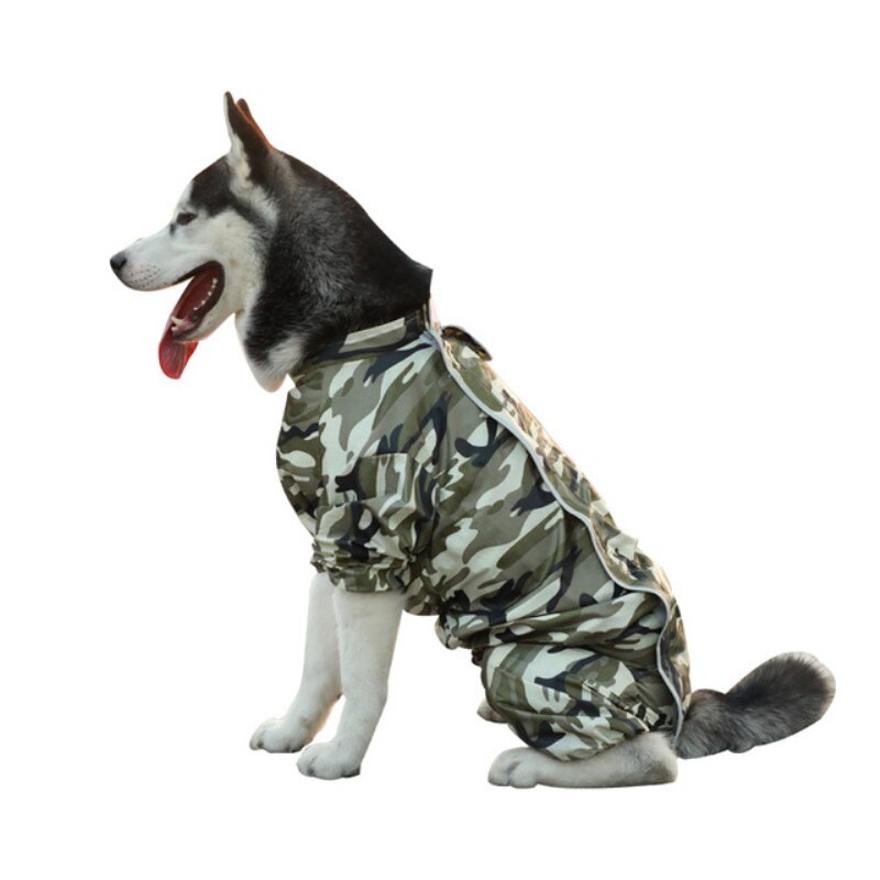 Chubasquero para perros grandes, ropa impermeable para perros Samoyed, Husky Labrador, Golden Retriever, traje para mascotas, Junmpsuit