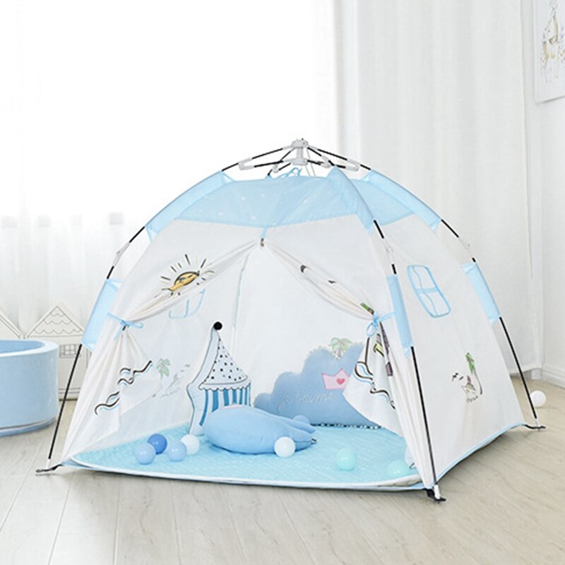 Portable Play Tent Toddler Indoor Playhouse Children Outdoor Garden Folding Tent House Castle -Up Tent for Kids