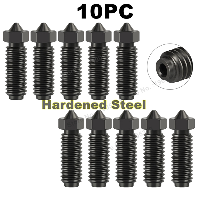 per Anycubic Kobra 3 Ugello Ottone Acciaio Temprato Ugello Stampante 3D per Anycubic Kobra 3 Combo Kobra3, 0.2 0.4 0.6 0.8 1.0mm: 0.6mm / Il Colore della pelle