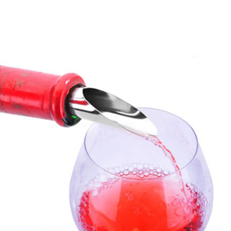 Twee-In-een Rvs Wijn Schenker Wijn Fles Stop Rode Wijn Cap Sealer Verse Keeper Bar Gereedschap accessoires