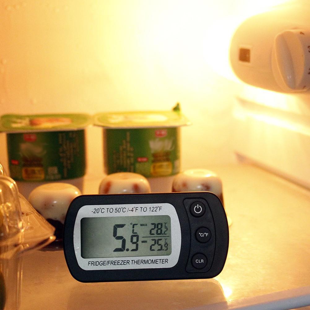 Asypets Kamer Reptielen Doos Thermometer Koelkast Thermometer Digitale Vriezer Met Grote Lcd Display Waterdicht-25