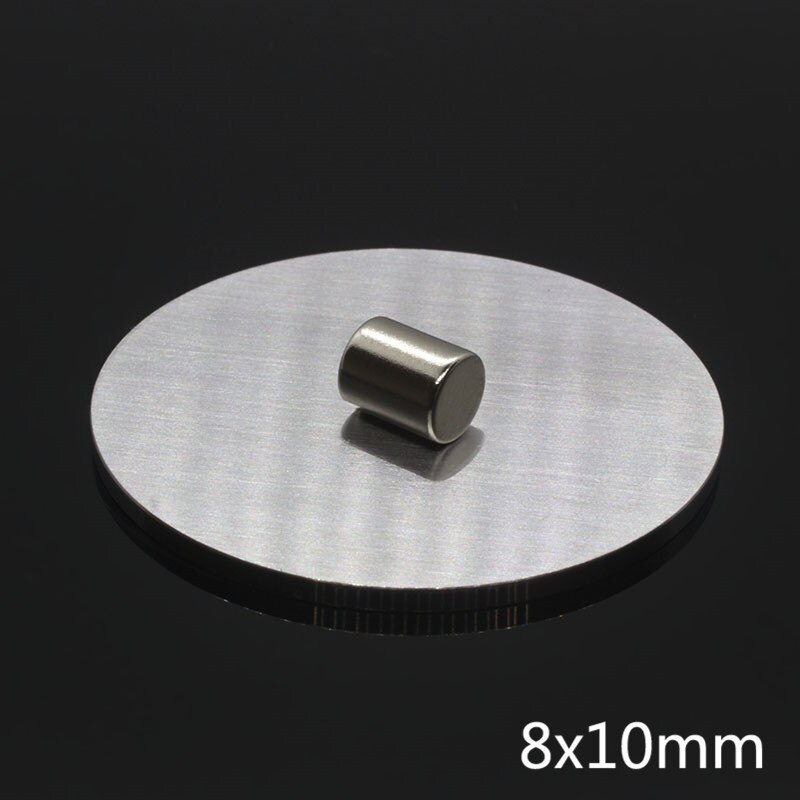 1/2/5/10/20/50Pcs 8x10 Neodymium magnet Disc N35 Rare Earth Small Strong Round Permanent Fridge Electromagnet NdFeB Magnetic