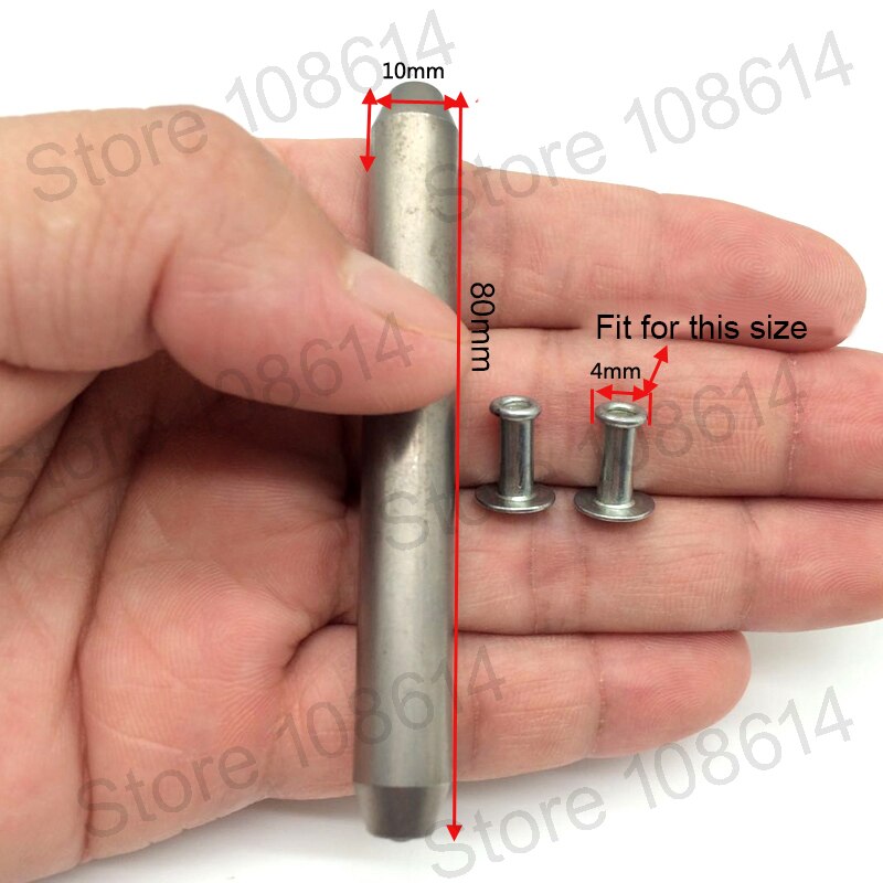 Setting tool for Aluminum Alloy Rivet Flat Head Threaded Rivet tools for Aluminum Flat Round Head Half Hollow Shank Rivet Alumin: for 4mm curling