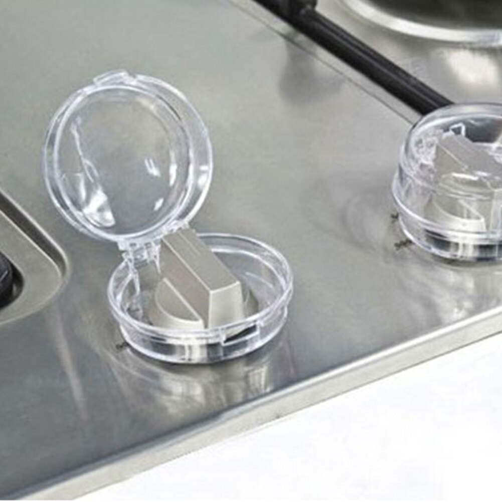 1/4PCS Transparent Gas Stove Switch Cover Household Kitchen Switch Protective Covers Microwave Oven Button Sleeve Safety Covers