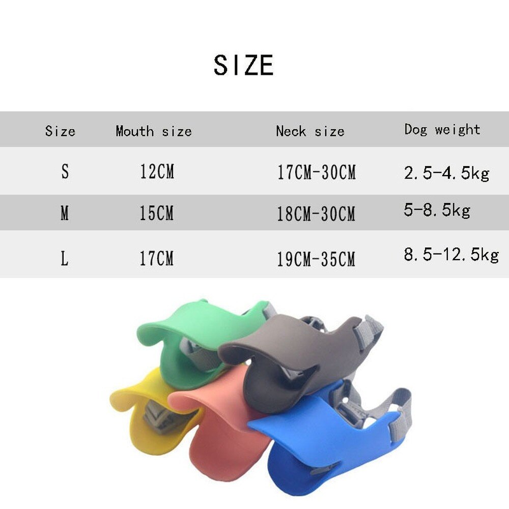 Dog Muzzle Silicone Duck Muzzle Mask for Dogs Anti Bite Stop Barking Small Large Dog Mouth Muzzles Pet Dog Accessories