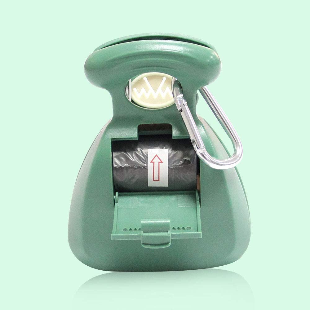 Portable Pooper Scooper, Expandable Dog Pooper Scooper with Carabiner Poop Scooper for Dogs with Dog Poop Scoop Waste Bag Refill