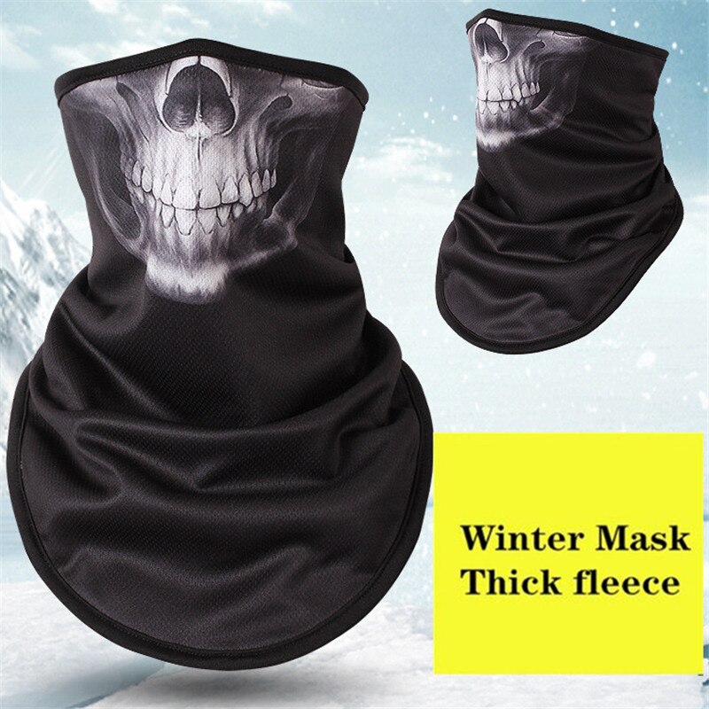 Winter Fleece Ski Scarf . Cycling Snowboard Equipment Bandana Headwear Mask Neck Triangle Thicken Warm Women Men Skull Bibs: NO.11