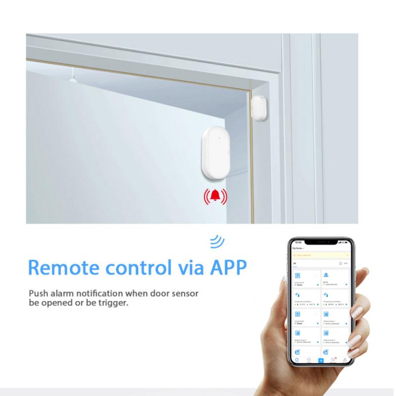 EWelink Smart Wireless Door Window Sensor ZigBee Window Door Sensor Detector Smart Home Remote Control Work With Zigbee Bridge