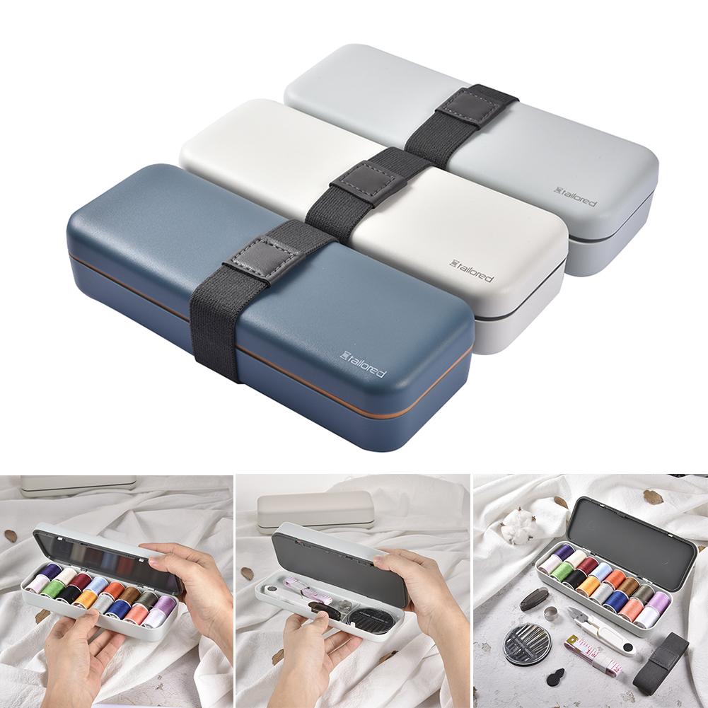51PCS/Set Household Sewing Box Set Portable Multi-function Sewing Kit Hand Sewing Needle Storage Box