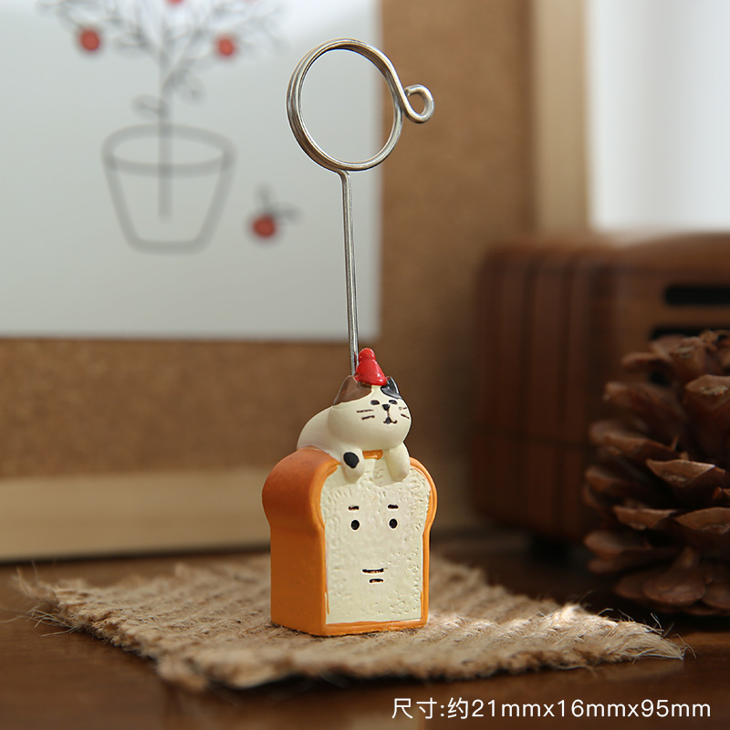 Leuke Kawaii Basis Bruiloft Tafel Naam Nummer Houder Feestdecoratie Kaarthouders Foto Memo Opmerking Foto Clip Houder: plum