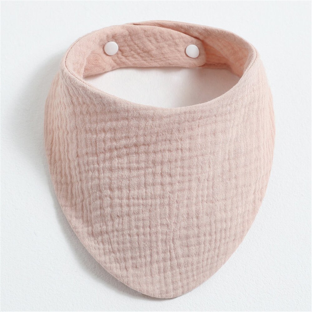 Baberos de algodón para bebé, pañuelo de muselina para eructar, accesorios para recién nacido, botón a presión, toalla triangular, alimentación, 1 unidad: 10
