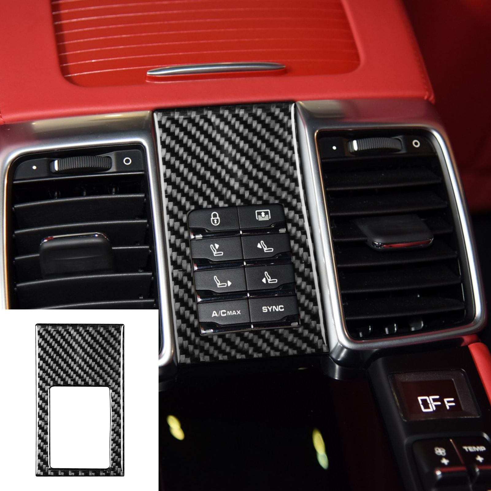 SAGGU Carbon Fiber Stuurwiel Patch Interieur Trim Cover Fit for Tesla