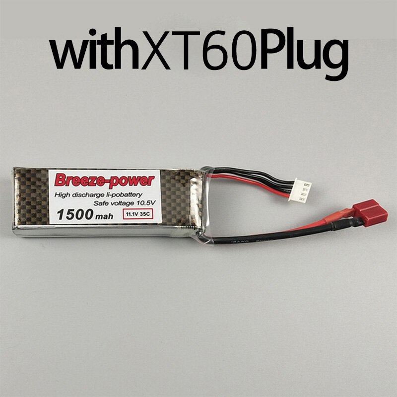 Flygplan breeze 3 s11. 1 1300/1500/2200 v mah 35c aeromodelling litiumbatteri märke 7.4 v8502s blomma: 1500 mah lång  xt60