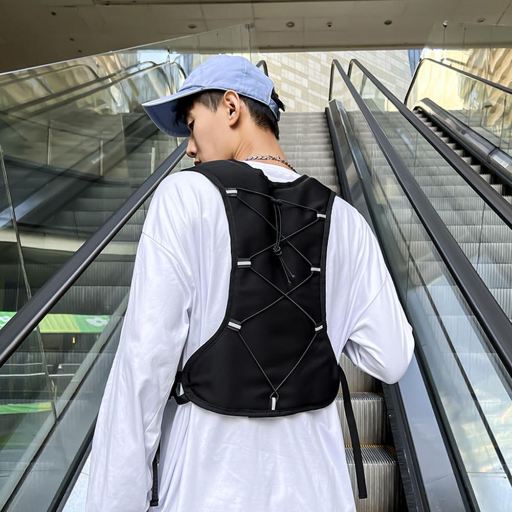 Herren Brusttasche Multi Tasche Brusttasche für Männer Leichte reflektierende Lauf weste für Frauen, Ideal für draussen-Sportarten