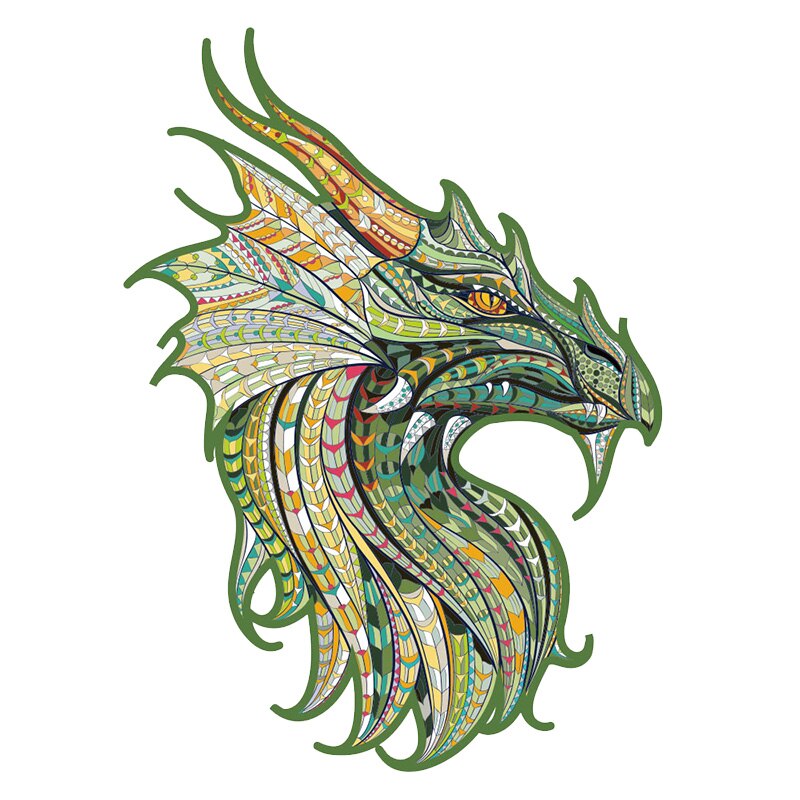 3D drewniane Puzzle dla dorosłych dzieci DIY tajemnicze Puzzle lwa każdy kawałek jest w kształcie zwierząt prezent na boże narodzenie drewniane Puzzle Jigsaw: F