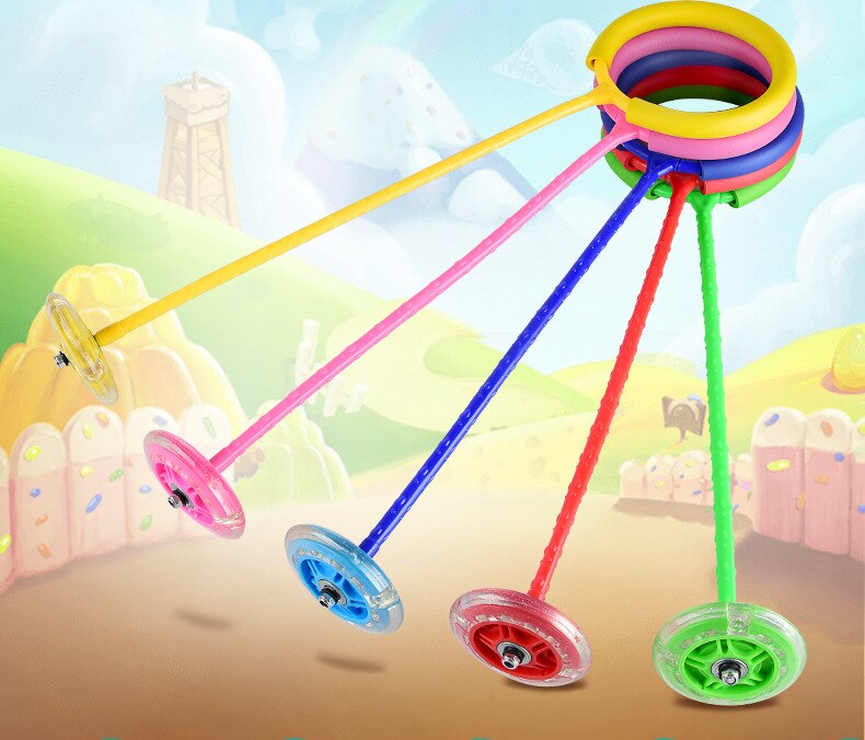 LED-Blitz springen freundlicher spielzeug schnippen fuß Ball springen Ball springenden Ball erwachsene drehen springen kreis einzigen fuß leucht