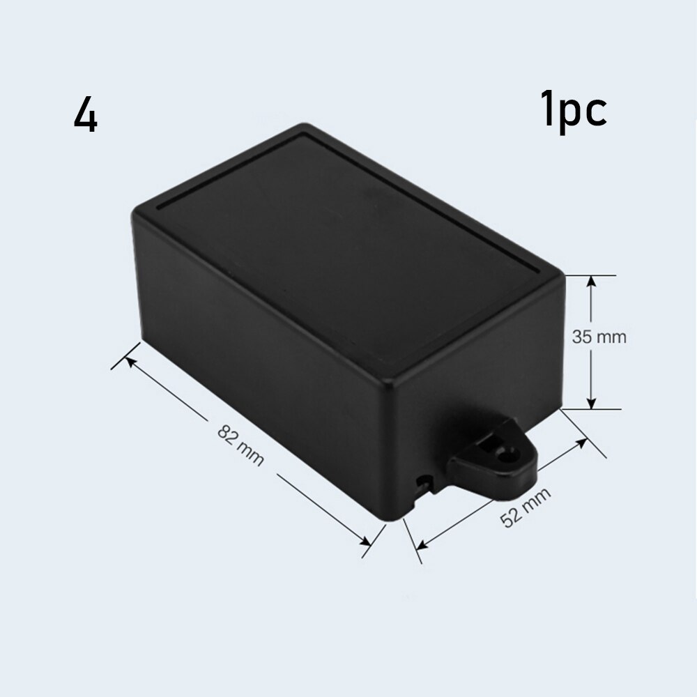 22 Sizes Project Electronic Project Box ABS Plastic Waterproof Cover Instrument Case Enclosure Boxes 8 Sizes: black 82x52x35mm