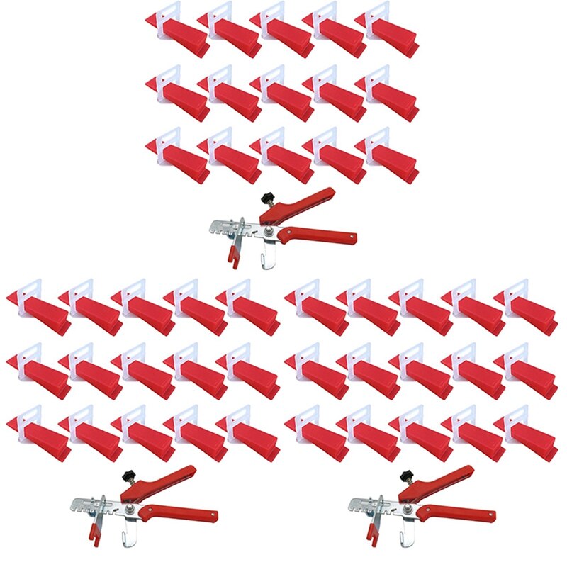 1203Pcs Tile Leveling System 2Mm 900Pcs Clips+300Pcs Wedges +3Piece Plier Plastic Tiling Tools Tile Spacer: Default Title