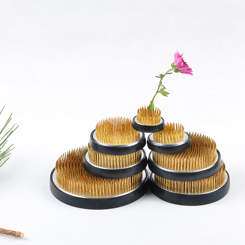 Naald bloem basis houder puntige kikker vaste gereedschappen bloemstuk speld japan ishizaki kenzans japanse ikebana kenzan