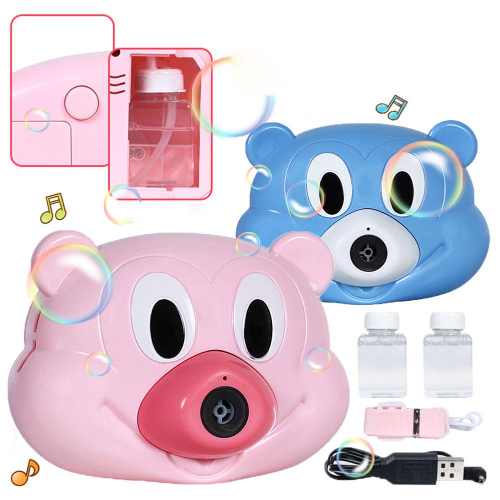 GloryStar Capretto Elettrico Macchina Della Bolla Del Fumetto Del topo Carmera Musica Leggera Automatica Soffiaggio Giocattolo USB Ricaricabile