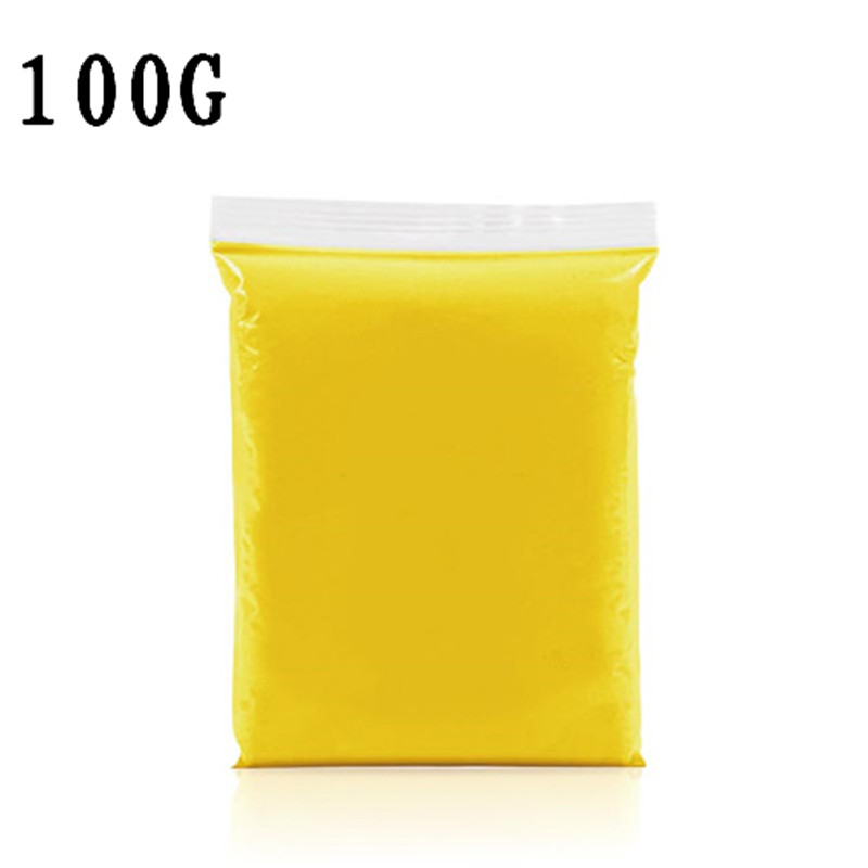 Fluffy Slime Toys Kids DIY Modelling Polymer Clay Intelligent Learning Education Slime Additives Plasticine Toys For Children: Yellow