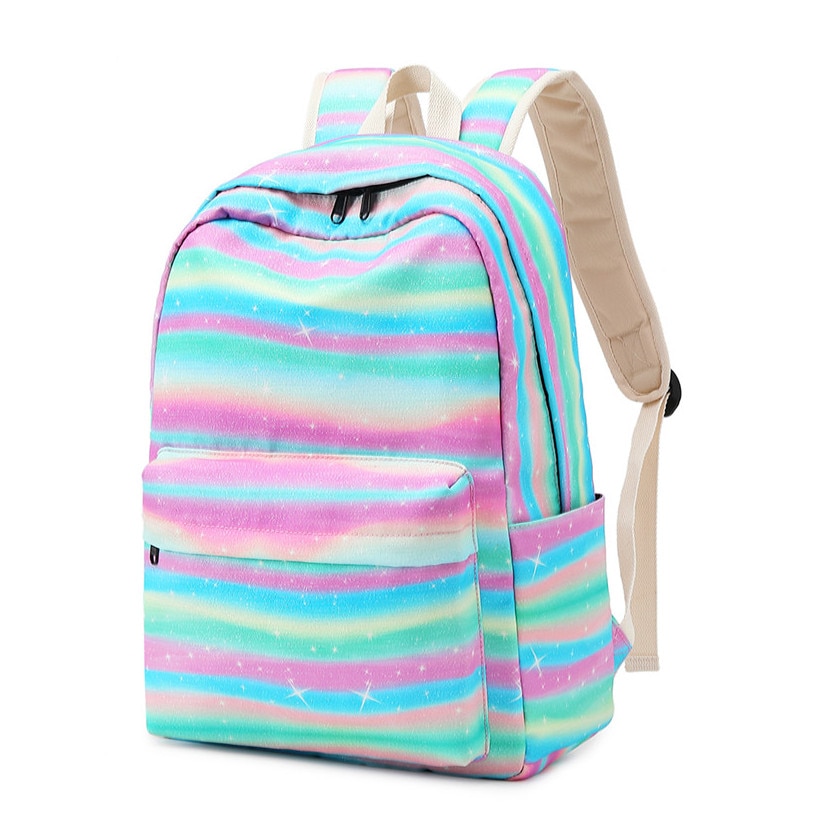 Fengdong schule taschen für Teenager mädchen streifen waterpfoof schule Rucksack einstellen freundlicher lebensmittel tasche freundlicher stift bleistift tasche einstellen