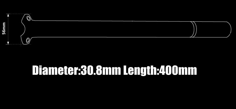 FCFB Race Face Next-poste de asiento de bicicleta, piezas de 27,2/30,8/31,6mm * 350mm/400mm 3K brillante: 30.8 X 400mm