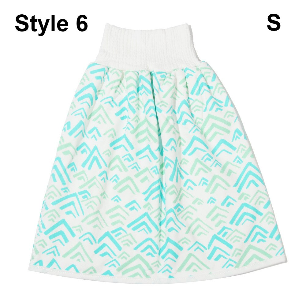 Couche-culotte pour enfants jupe coton bébé Urine Pad -né formation Nappy Anti-mouillage toilette formation pantalon imperméable réutilisable bébé: S Style 6