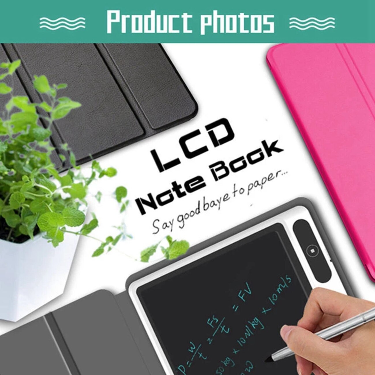 10.1 Inch LCD Writing Tablet Portable Digital Electronic Handwriting Pads Removable Tablet Business Drawing Leather Board