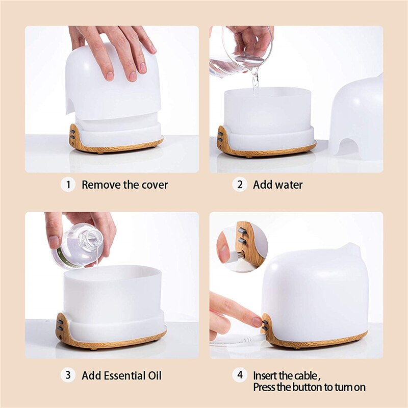 GX. diffusor WIFI Clever Aroma Diffusor APP Stimme Kontrolle Ätherisches Öl Diffusor Luftbefeuchter Kompatibel Mit Alexa & Google Hause