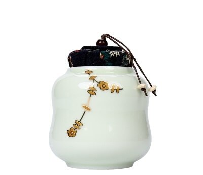 Jar Reizen Huishouden Koffie Opbergdoos Fles Bus Seal Craft Klassieke Thee Caddy Organisator Mini Snoep Keramiek Tin: 11