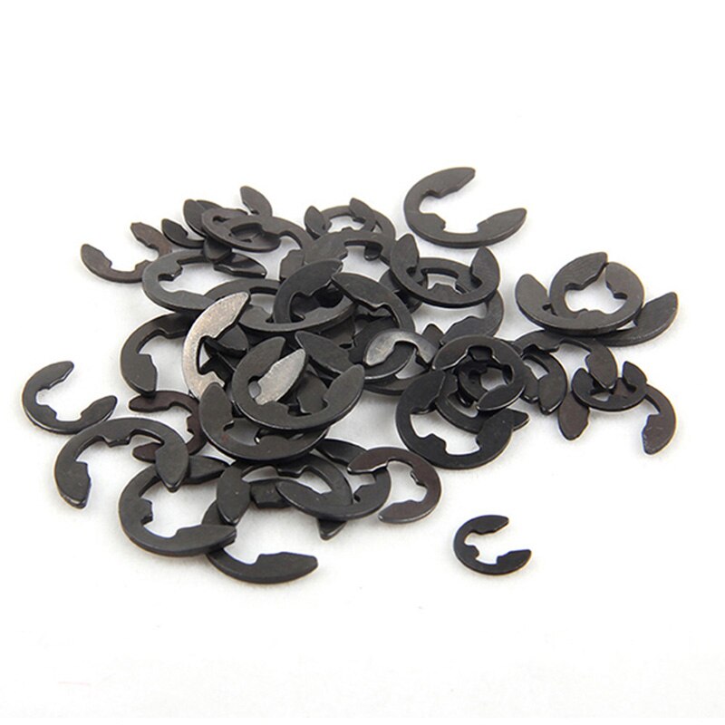 300Pcs Alloy Steel E-Clip Circlip External Retaining Ring Assortment Set 1.5mm to 10mm