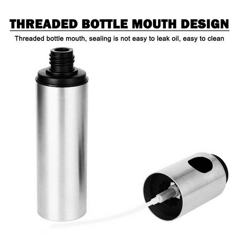 Olive Oil Vinegar Sprayer Oil Spray Bottle Pump Stainless Steel Oil Dispenser Seasoning Kettle BBQ Kitchen Tool For Cooking BBQ