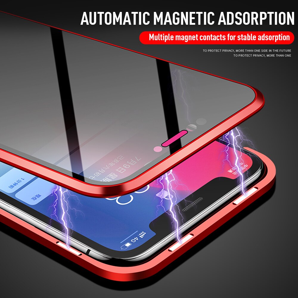 Magnetic Privacy Glass Case for Phone