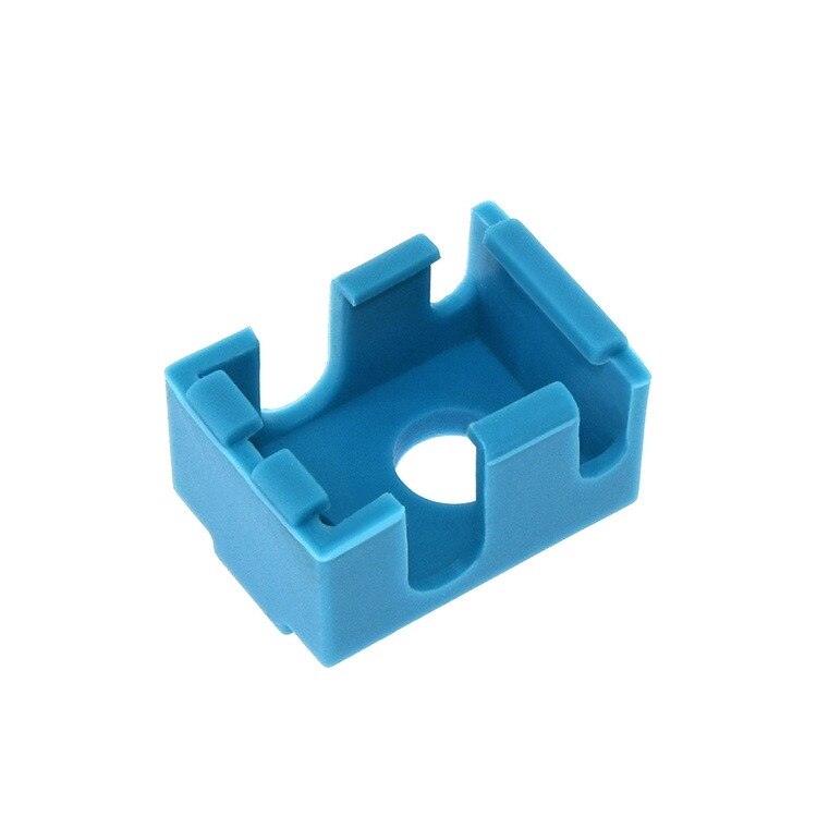 3D printer accessories E3D-V6 aluminum block silicone sleeve high temperature anti-scalding protection silicone sleeve blue PT s