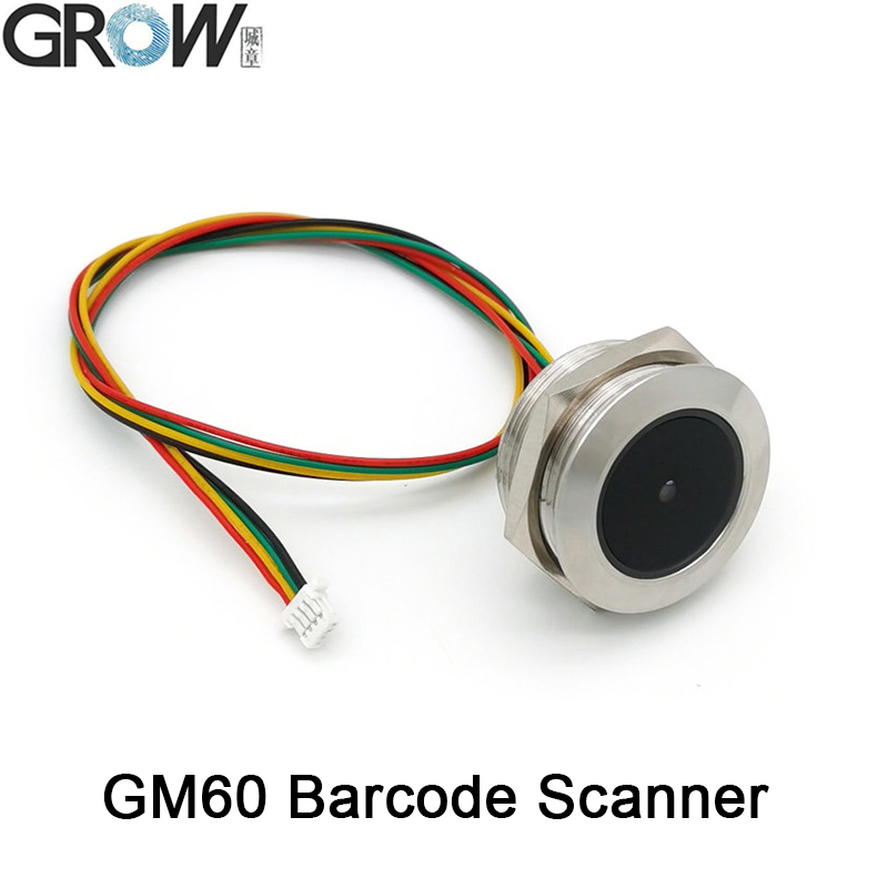 Groeien GM60 Rvs Led Controle Ring Lampje Uart Interface 1D/2D Bar Code Qr Code Barcode Reader module: Default Title