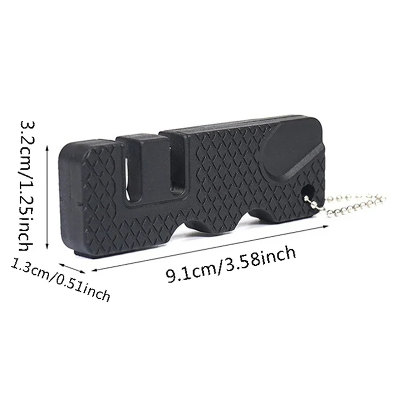 Multifunktion aler Messers chärfer einfaches Hartmetall messer Schleifstein tasche Keramik schärfer Scherens chärf messer Zubehör