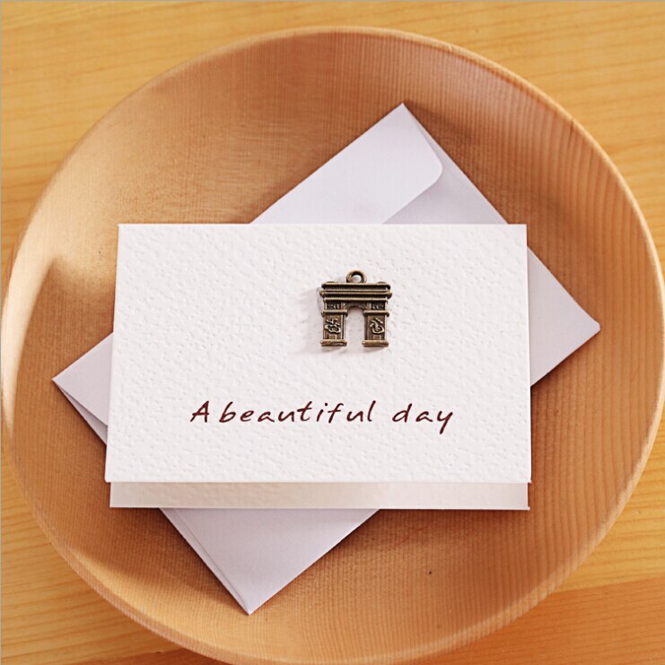 Metal Greeting thank you Card decoration card Scrapbooking party invitation DIY Deco Supply For Wedding invitation