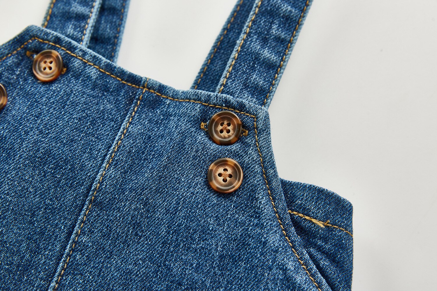 Mono vaquero para niñas otoño con Tirantes ajustables para bebés y niños ropa mono de niños