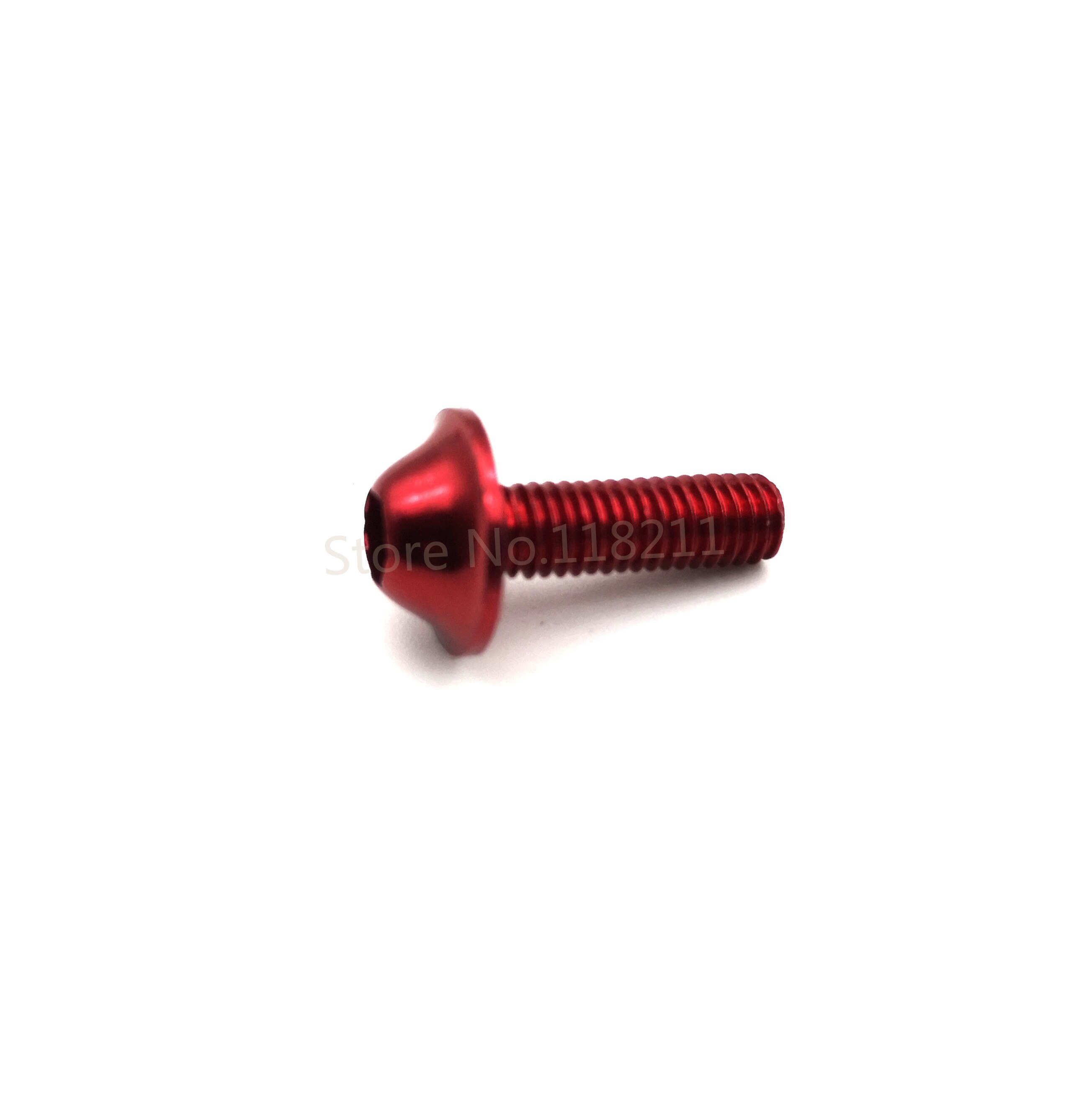 10 stücke Motorrad Schrauben Schraube M5 x 16mm Aluminium schmuck Schrauben verrotten Eloxiert 16mm Schrauben rot Schrauben M5 kappe Kopf