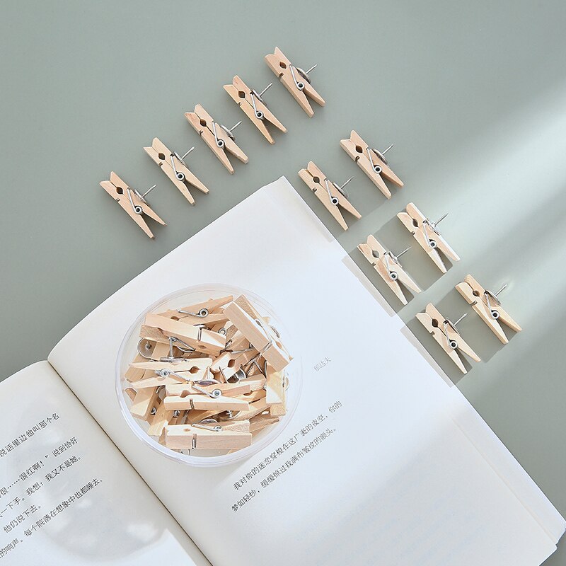 Multifunctional wooden boxed small clip message wa... – Vicedeal