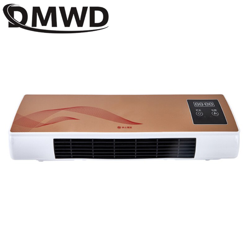 DMWD Wall-Mounted Electric Heater Fan Remote control Ceramic Thermal Heating Radiator Air Warmer Cooling Fans Ventilator