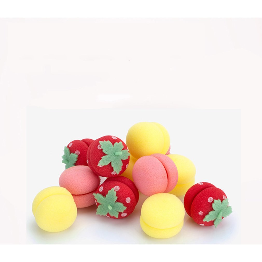 6pcs Balls Rollers Curl Hair Care Soft Foam Sponge Curl Ball Sleeping Hairstyle Curler Tool