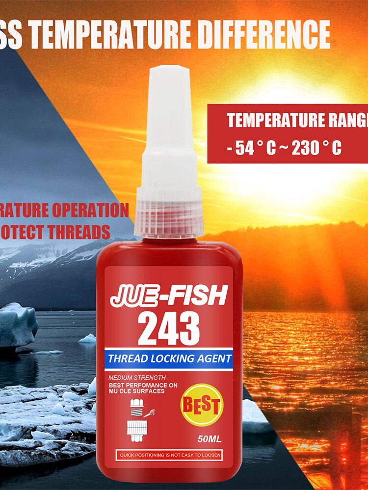 243 Thread-locking Fluid Accessory For Locking Threaded Fasteners Thread Glue Thread Anaerobic Locking Agent Adhesive Oil Resist