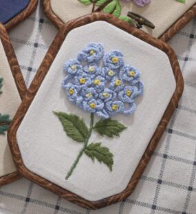 kit di ricamo con motivo a fiori timbrati fai-da-te con kit di ricamo a cerchio per ricamo Vintage ▾ punto croce cucito arte mestiere: no.6