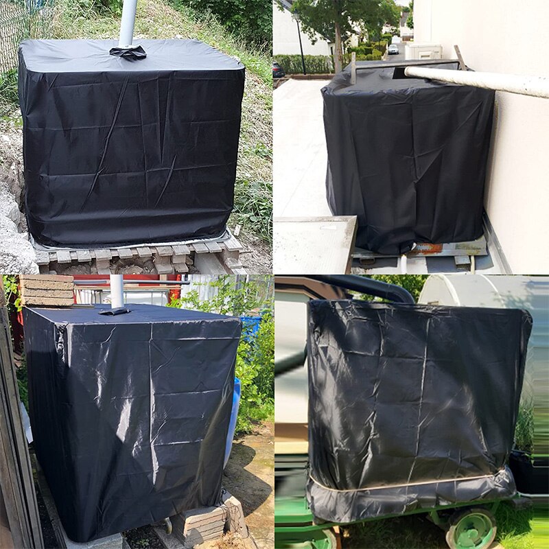 IBC Tote Cover Water Tank Protective Cover 1000L Outdoor Rain Barrel Water Tank Garden Rain Water Tank Container Tools