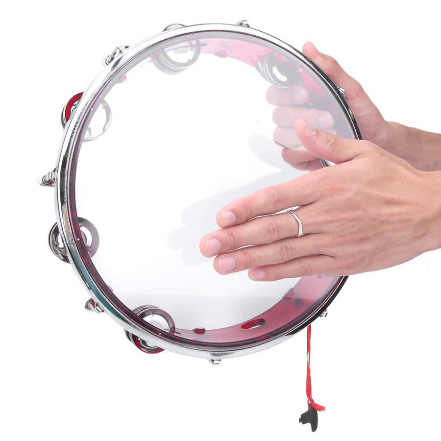 Justerbar hånd tamburin børn percussion instrumenter bedst