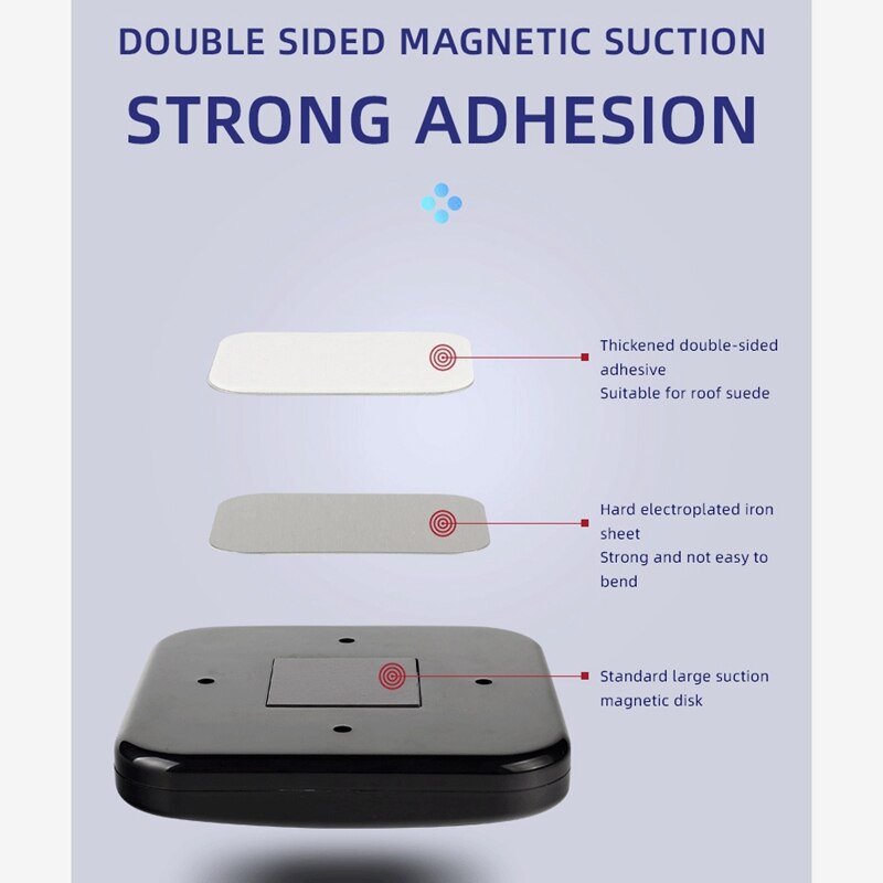 Uniwersalna lampka robić czytania w samochodzie doprowadziło ładowane na USB bagażnik samochodowy lampka nocna z białym niebieskim podwójny tryb